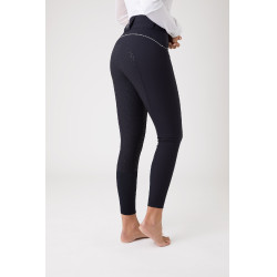 Pantaloni da equitazione a vita alta con full seat in silicone Aubrey da donna Horze Blu navy scuro Pantaloni da equitazione a vita alta con full seat in silicone Aubrey da donna Horze Blu navy scuro