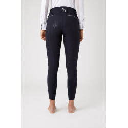 Pantaloni da equitazione a vita alta con full seat in silicone Aubrey da donna Horze Blu navy scuro Pantaloni da equitazione a vita alta con full seat in silicone Aubrey da donna Horze Blu navy scuro
