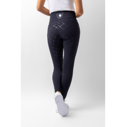 Pantaloni con fondello in silicone Désirée a vita alta da donna Horze Blu navy scuro Pantaloni con fondello in silicone Désirée a vita alta da donna Horze Blu navy scuro