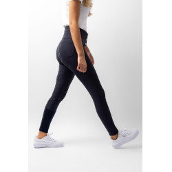 Pantaloni con fondello in silicone Désirée a vita alta da donna Horze Blu navy scuro Pantaloni con fondello in silicone Désirée a vita alta da donna Horze Blu navy scuro