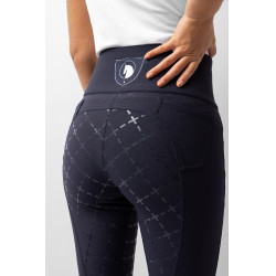 Pantaloni con fondello in silicone Désirée a vita alta da donna Horze Blu navy scuro Pantaloni con fondello in silicone Désirée a vita alta da donna Horze Blu navy scuro
