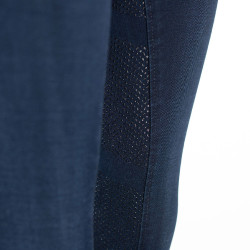Pantaloni da equitazione jeans con fondo integrale in silicone Elle donna B Vertigo Blu scuro