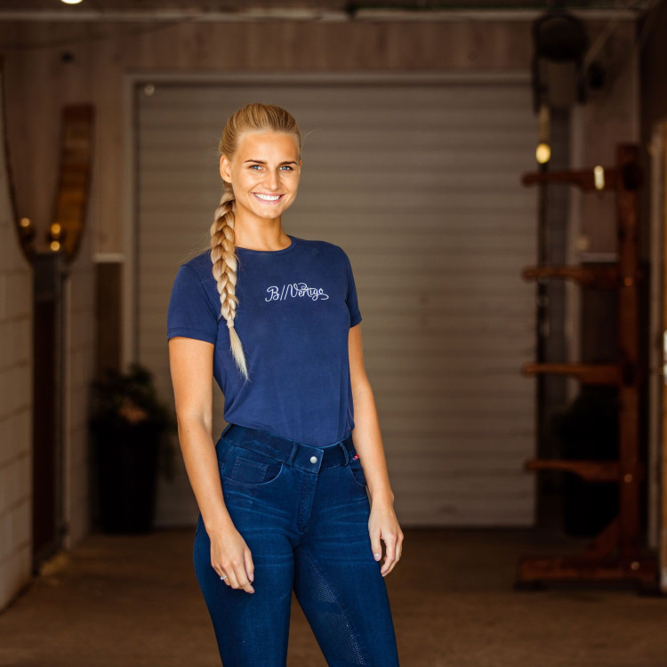Pantaloni da equitazione jeans con fondo integrale in silicone Elle donna B Vertigo Pantaloni da equitazione jeans con fondo integrale in silicone Elle donna B Vertigo
