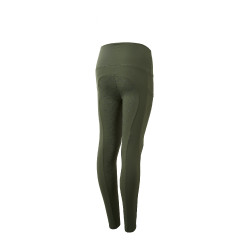 Leggings a copertura totale Gillian per bambini Horze Scarabeo verde kaki