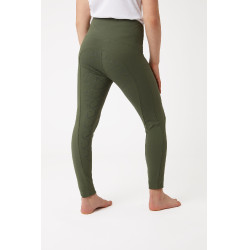 Leggings a copertura totale Gillian per bambini Horze Scarabeo verde kaki