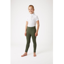 Leggings a copertura totale Gillian per bambini Horze Scarabeo verde kaki