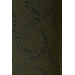 Leggings a copertura totale Gillian per bambini Horze Scarabeo verde kaki