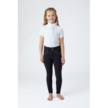Pantaloni da equitazione con fondo in pelle per bambini Horze Aubrey Pantaloni da equitazione con fondo in pelle per bambini Horze Aubrey