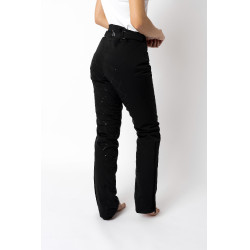 Pantaloni da equitazione con stampa in silicone Adeline da donna Horze Nero