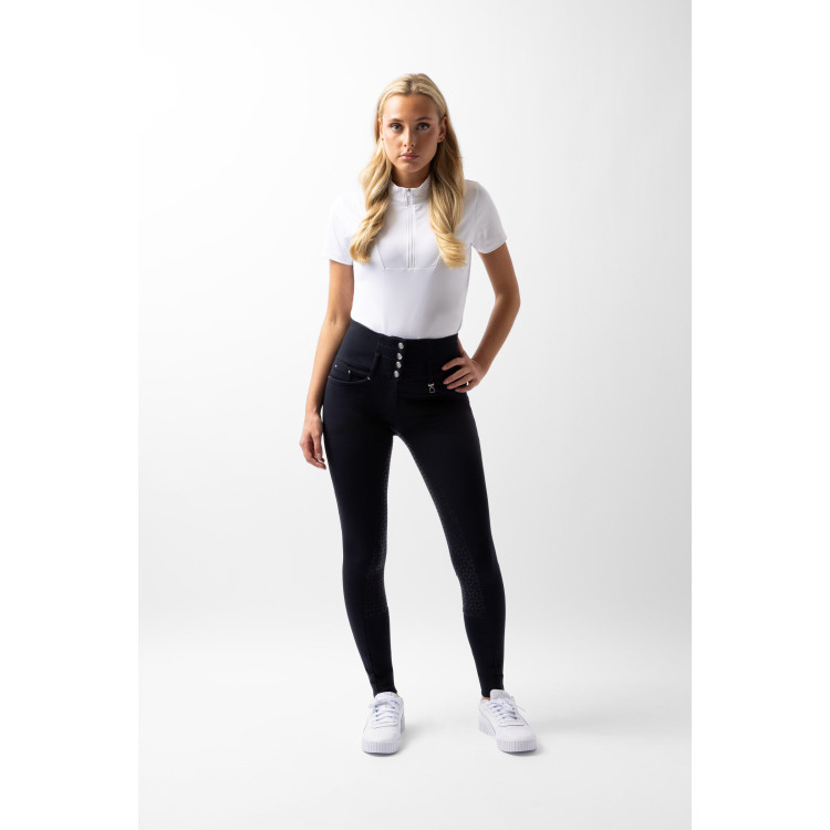 Pantaloni da equitazione a vita alta Tara con grip in silicone a fondo intero da donna Horze Pantaloni da equitazione a vita alta Tara con grip in silicone a fondo intero da donna Horze
