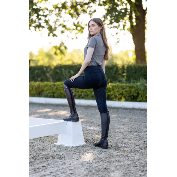 Pantaloni da equitazione a vita alta Tara con grip in silicone a fondo intero da donna Horze Pantaloni da equitazione a vita alta Tara con grip in silicone a fondo intero da donna Horze