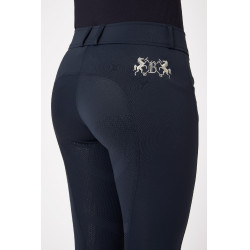 Pantaloni da equitazione Meghan full grip in silicone da donna B Vertigo Blu navy scuro Pantaloni da equitazione Meghan full grip in silicone da donna B Vertigo Blu navy scuro