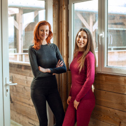 Maglietta intima in misto lana Roxie da donna B Vertigo Nero