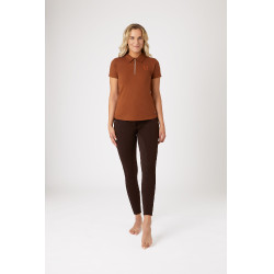 Polo Amy in cotone elasticizzato a maniche corte da donna Horze Polo Amy in cotone elasticizzato a maniche corte da donna Horze
