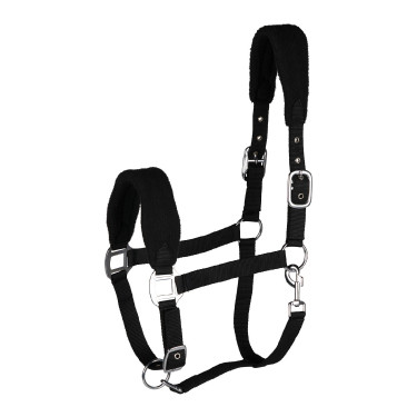 Cavezzone Kiel con imbottitura in pile Horze Nero Cavezzone Kiel con imbottitura in pile Horze Nero