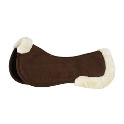 Ammortizzatore in schiuma memory foam con pelliccia sintetica Horze Marrone