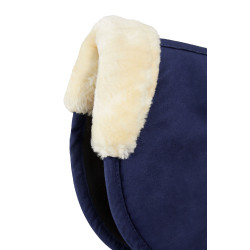 Ammortizzatore in schiuma memory foam con pelliccia sintetica Horze Blu scuro