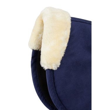 Ammortizzatore in schiuma memory foam con pelliccia sintetica Horze Blu scuro