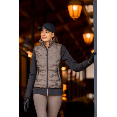 Gilet da equitazione senza maniche da donna Horze Shelly Marrone morel