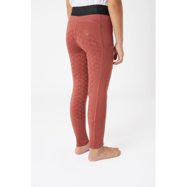 Leggings da equitazione in silicone Horze Leighton da ragazza con fondo integrale e fodera calda Leggings da equitazione in silicone Horze Leighton da ragazza con fondo integrale e fodera calda
