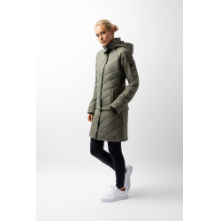Piumino Aurora Horze da donna con gonna amovibile Coleottero verde Piumino Aurora Horze da donna con gonna amovibile Coleottero verde