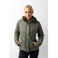 Piumino Aurora Horze da donna con gonna amovibile Coleottero verde Piumino Aurora Horze da donna con gonna amovibile Coleottero verde