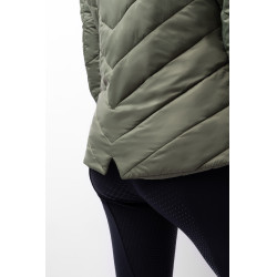 Piumino Aurora Horze da donna con gonna amovibile Coleottero verde Piumino Aurora Horze da donna con gonna amovibile Coleottero verde