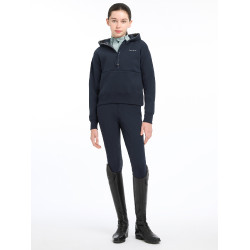 Felpa con cappuccio LeMieux mezza zip Esme Young Rider Hettie Marina modello antico Blu marino