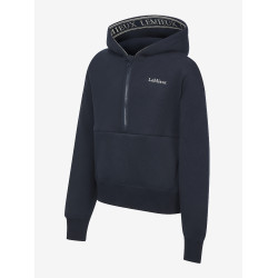 Felpa con cappuccio LeMieux mezza zip Esme Young Rider Hettie Marina modello antico Blu marino