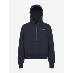 Felpa con cappuccio LeMieux mezza zip Esme Young Rider Hettie Marina modello antico Blu marino