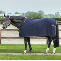 Coperta in pile Bucas Show-Line 400g Marina / grigio