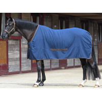 Coperta Bucas Cool Sheet Linen Marina / caffè Blu marino