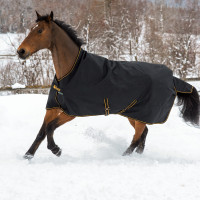 Coperta Bucas Irish Turnout 250g Nero / oro Coperta Bucas Irish Turnout 250g Nero / oro