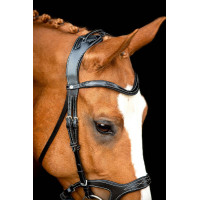 Briglia Montar Monarch in cuoio conciato organicamente Nero Briglia Montar Monarch in cuoio conciato organicamente Nero