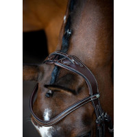 Briglia Montar Monarch in cuoio conciato organicamente Nero Briglia Montar Monarch in cuoio conciato organicamente Nero