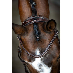 Briglia Montar Monarch in cuoio conciato organicamente Marrone