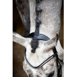 Briglia Montar Normandie Deluxe in cuoio conciato Nero