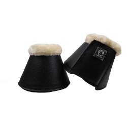 Campane Montar in pelle PU liscia Nero