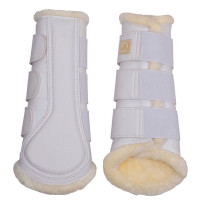 Ghette Montar in pelle PU per 4 Bianco