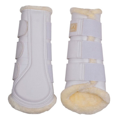 Ghette Montar in pelle PU per 4 Bianco