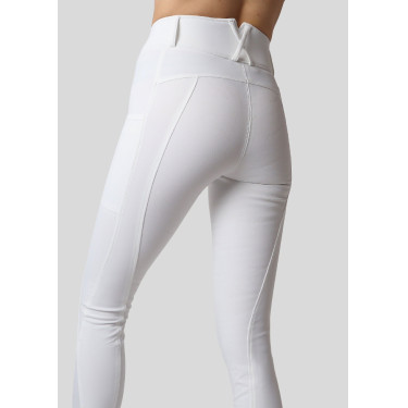 Leggings Montar Michelle logo full grip donna Bianco / oro rosa Leggings Montar Michelle logo full grip donna Bianco / oro rosa