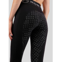 Leggings Montar Selena logo full grip donna Nero