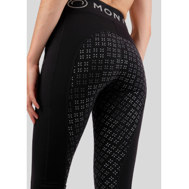Leggings Montar Selena logo full grip donna Nero