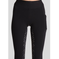 Leggings Montar Selena logo full grip donna Nero