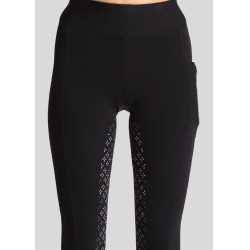 Leggings Montar Selena logo full grip donna Nero