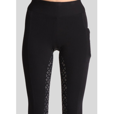 Leggings Montar Selena logo full grip donna Nero