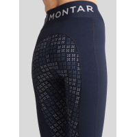Leggings Montar Selena logo full grip donna Nero Leggings Montar Selena logo full grip donna Nero