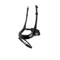 Muserolle Montar Bretagne Deluxe Vernie cuir tanné Noir