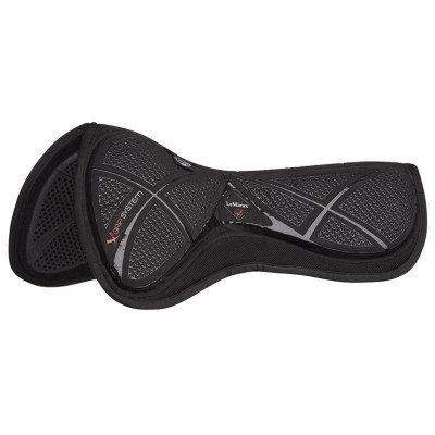 Amortisseur LeMieux X-Grip Twin Sided Half Pad Noir