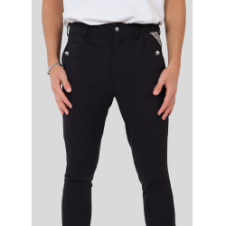 Pantaloni Montar Gary uomo grip ginocchia Nero
